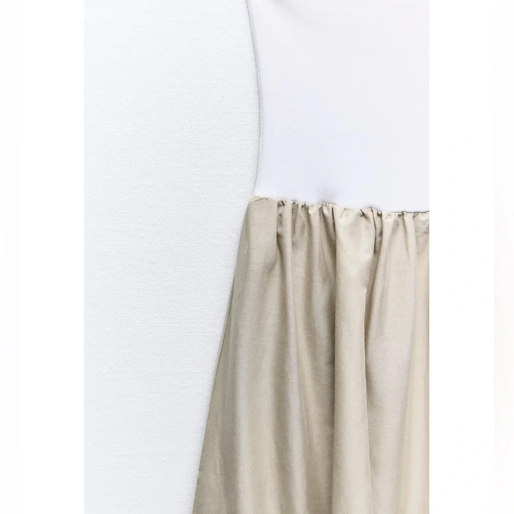 Zara COMBINATION BALLOON DRESS_6